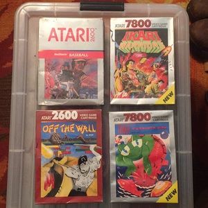 Atari Set Of 4 Video Games